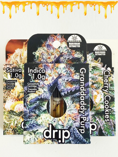 3 Cartridges of 1 Grams - 3 grams total - DRIP - THC Oil