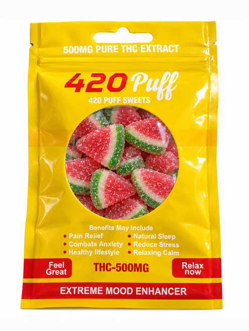 420 Puff Gummies 500mg THC Flavors